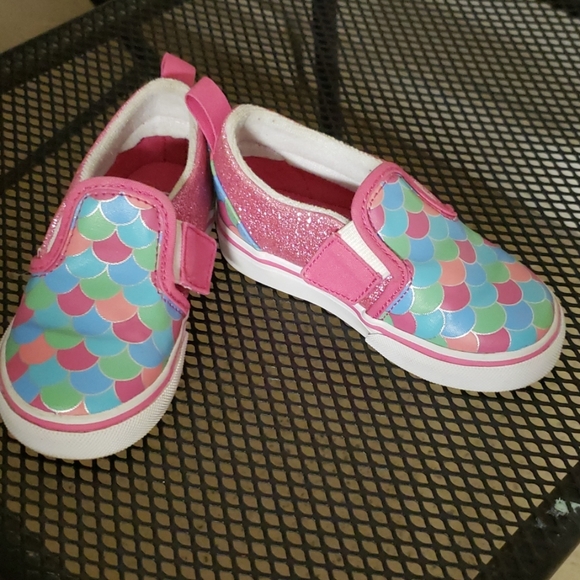 Vans Other - Vans mermaid style with sparlkes .Toddler slip on